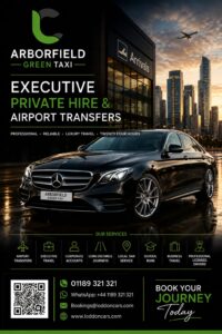 Arborfield Green taxi providing reliable local and airport transfers