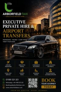 Arborfield taxi providing reliable local and airport transfers
