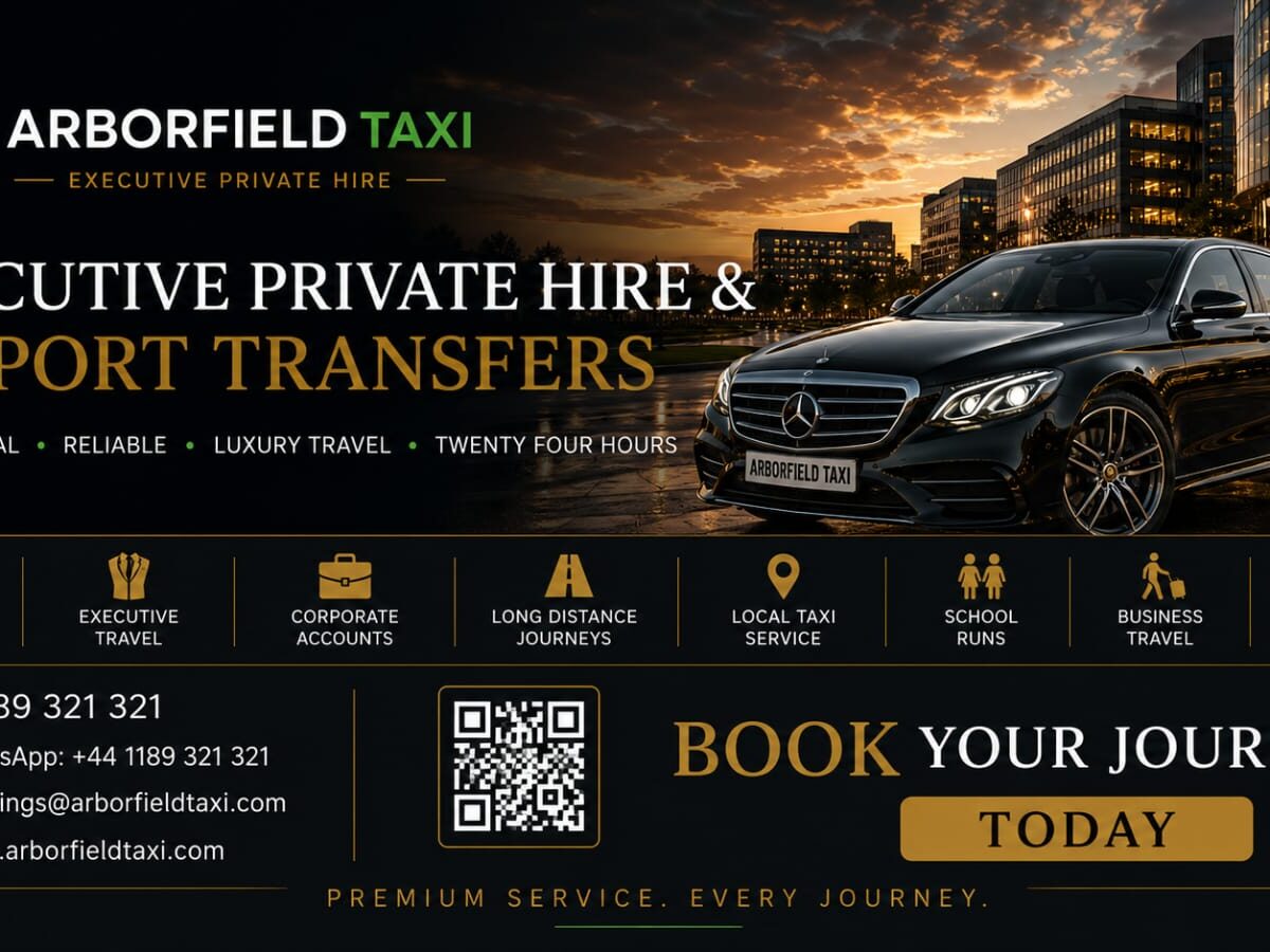 Arborfield Taxi Local, Airport & Long-Distance Travel