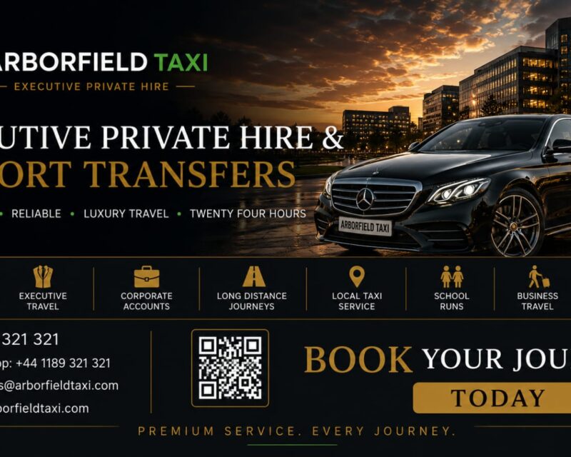 Arborfield Taxi Local, Airport & Long-Distance Travel