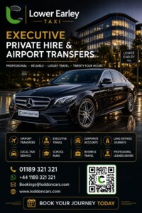 Lower Earley taxis providing reliable local and airport transfers