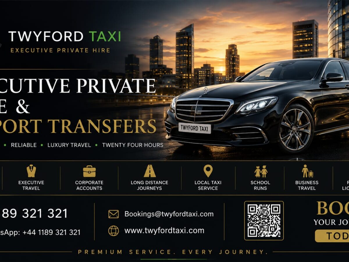 Twyford Taxi Local, Airport & Long-Distance Travel