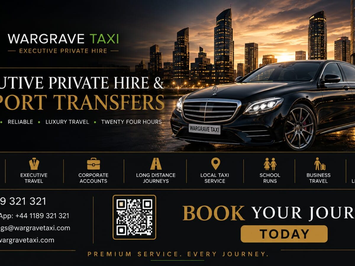 Wargrave Taxi Local, Airport & Long-Distance Travel