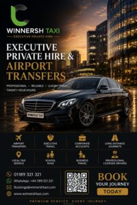 Winnersh taxi providing reliable local and airport transfers