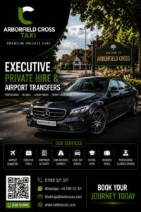 Arborfield Cross taxi for local journeys and airport transfers