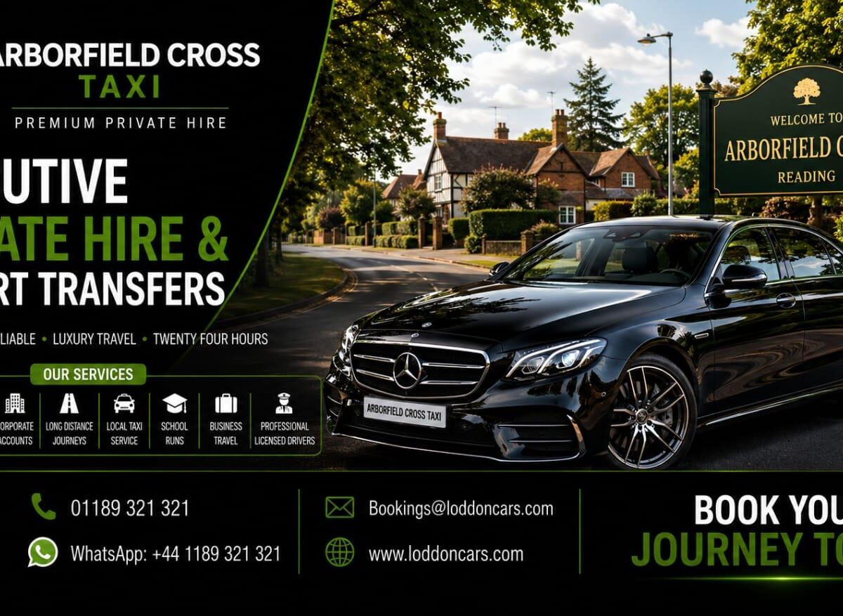 Arborfield Cross Taxi Service Loddon Cars