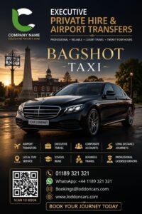 Bagshot taxi service in Surrey with Loddon Cars