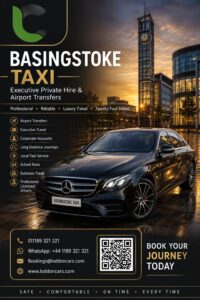 Basingstoke taxi service for local and airport journeys