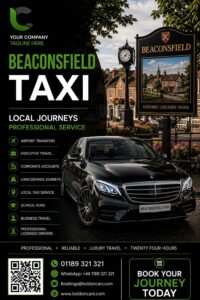 Beaconsfield taxi service for local and airport journeys