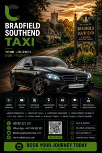 Bradfield Southend taxi providing reliable local and airport transfers