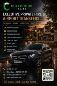 Bullbrook taxi service for local and airport travel