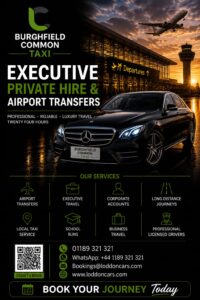 Burghfield Common taxi providing reliable local and airport transfers