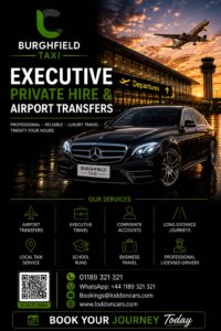 Burghfield taxi providing reliable local and airport transfers