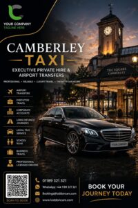 Camberley taxi service in Surrey with Loddon Cars