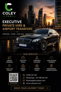 Coley taxi providing reliable local and airport transfers