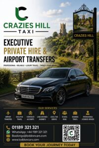 Crazies Hill taxi for reliable local and airport travel