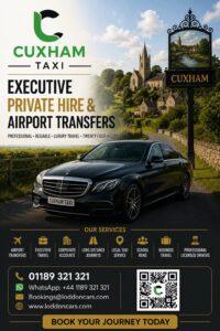 Cuxham taxi providing reliable local and airport transfers
