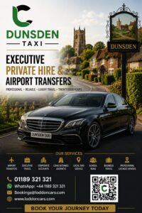Dunsden taxi for local journeys and airport transfers
