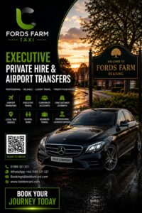 Fords Farm taxi providing reliable local and airport transfers