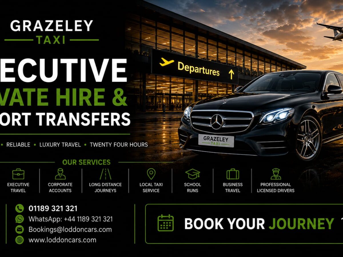 Grazeley Taxi Local, Airport & Long-Distance Travel