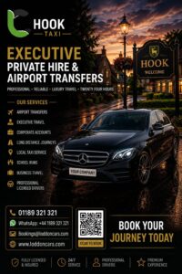 Hook taxi service in Hampshire