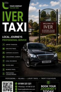 Iver taxi service for local and airport journeys