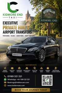 Kidmore End taxi for reliable local journeys and airport transfers