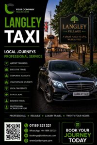 Langley taxi service for local and airport journeys