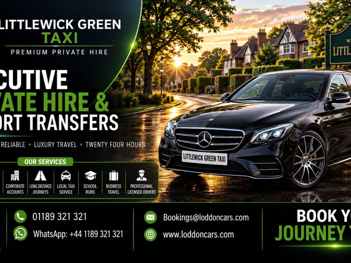 Littlewick Green Taxi Service Loddon Cars
