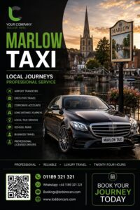 Marlow taxi service for local journeys and airport transfers