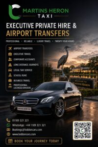 Martins Heron taxi service for local and airport travel