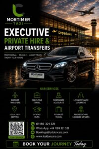 Mortimer taxi providing reliable local and airport transfers