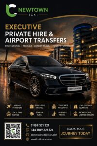 Newtown taxi providing reliable local and airport transfers