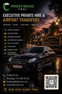 Priestwood taxi service for local and airport travel