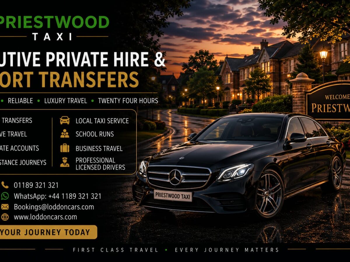 Priestwood Taxi Service Local & Airport Travel