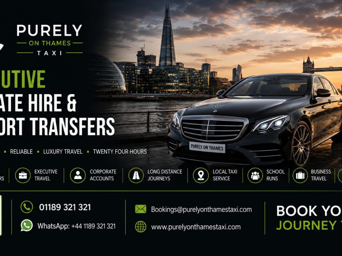 Purley on Thames Taxi Local & Airport Transfers