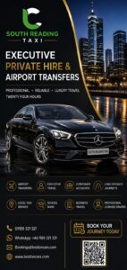South Reading taxi providing reliable local and airport transfers