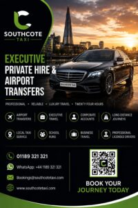 Southcote taxi providing reliable local and airport transfers