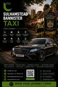 Sulhamstead Bannister taxi providing reliable local and airport transfers