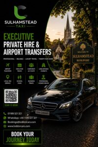 Sulhamstead taxi providing reliable local and airport transfers