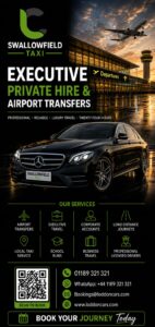 Swallowfield taxi providing reliable local and airport transfers