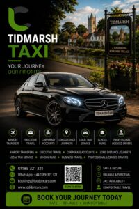 Tidmarsh taxi providing reliable local and airport transfers