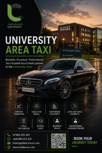 University Area taxis providing reliable local and airport transfers