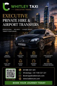 Whitley taxi providing reliable local and airport transfers