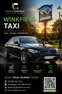 Winkfield Taxi for local, airport and private hire journeys