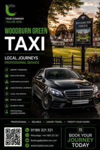 Wooburn Green taxi service for local and airport journeys