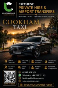 Cookham taxi service for local and airport journeys